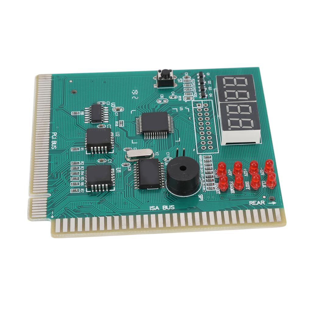 PC Diagnostic Card 4 Digit Standard PCI ISA Port Dual POST Code Display Desktop Diagnostic Card for PC Mother Board