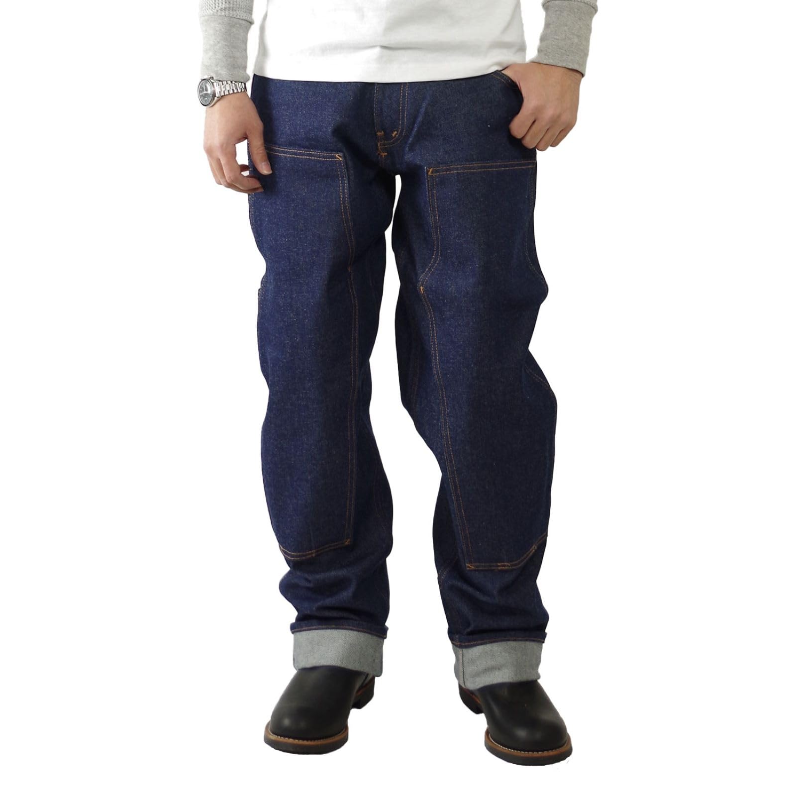 

Джинсы Prison Blues с двойными коленями, жесткие, размер 36, синие, [Товар]