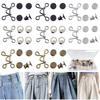 2~8Sets Adjustable Jeans Button Pant Waist Tightener,Detachable Decor Waist Buckle, No Sew and No Tools Button Pins for Jeans