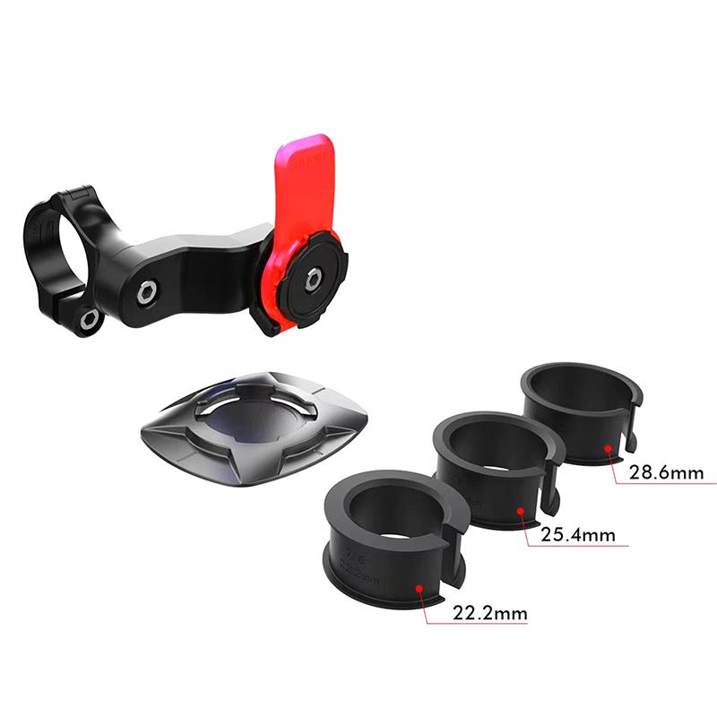 

Держатель для телефона на мотоцикл, амортизатор, кронштейн для телефона, демпфер вибрации, самоблокирующийся держатель для руля с защитой от сотрясений красный