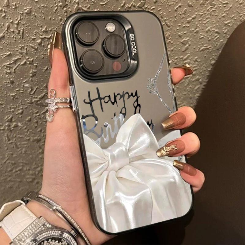 Luxury Silk Bow Glitter IMD Case for  POCO X6 X5 F6 F5 M6 Pro Mi 13T 12T 11T 14 13 12 11 Lite 5G NE 14T Pro Cover Cases