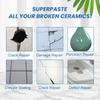 100g Tile Repair Glue Fast Drying Waterproof Patch Paste for Bathroom Kitchen Floor Wall Cracks Holes Includes Scraper Sandpaper
