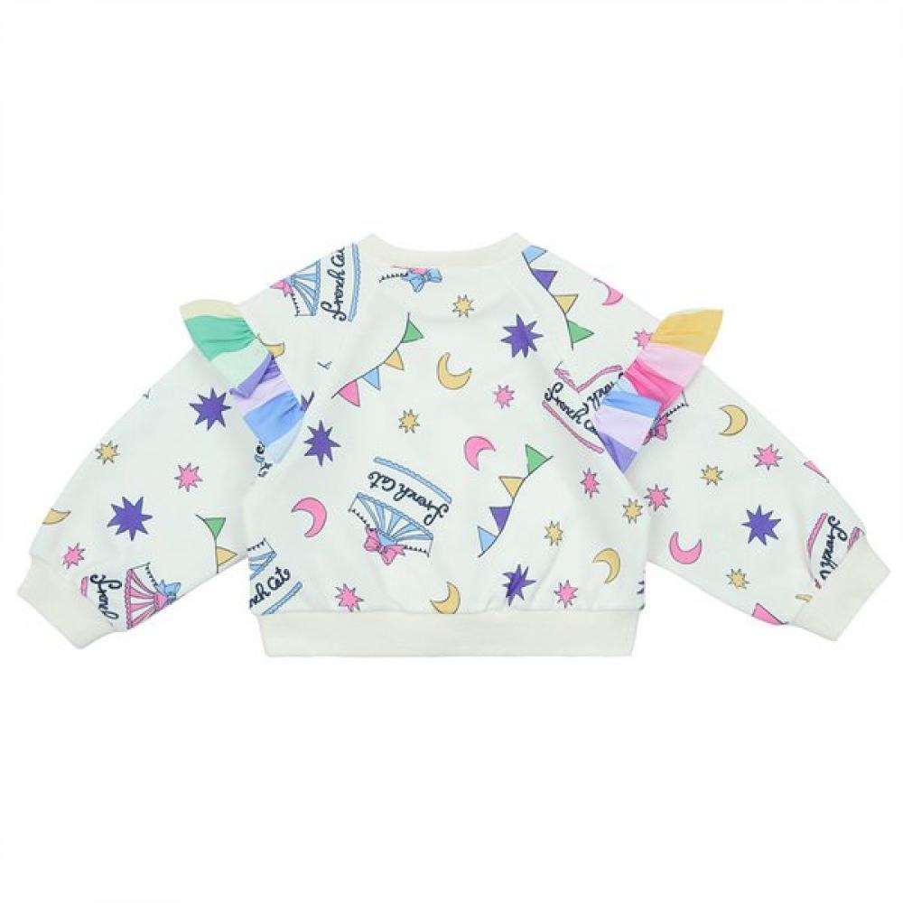 French Cat Iv festIval Printed Sweatshirt Q51dbt210w1