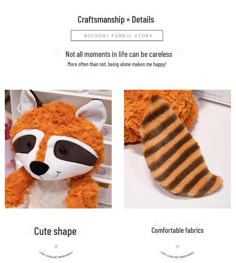 NICI Forest Friends Plush Set: Fox, Raccoon, Wolf, Monkey - Perfect for Children's Birthdays
