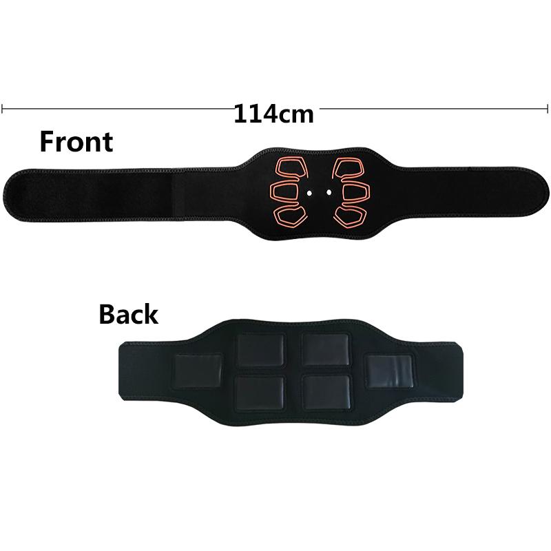 Electric Abdominal Toning Belt Smart EMS Muscle Stimulation Body Shaping Fitness Massager for Weight Loss
