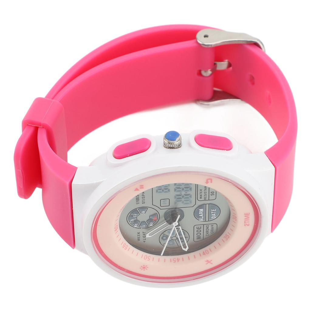 Jugenduhr Outdoor Wasserdicht Digital Sport Analog Uhr mit Stoppuhr Wecker Countdown Dualanzeige