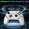 Wireless BT Game Controller for Switch with Dazzling RGB Lighting for Switch Mobile Use Switch/Android/IOS/PC Ergonomic Joystick