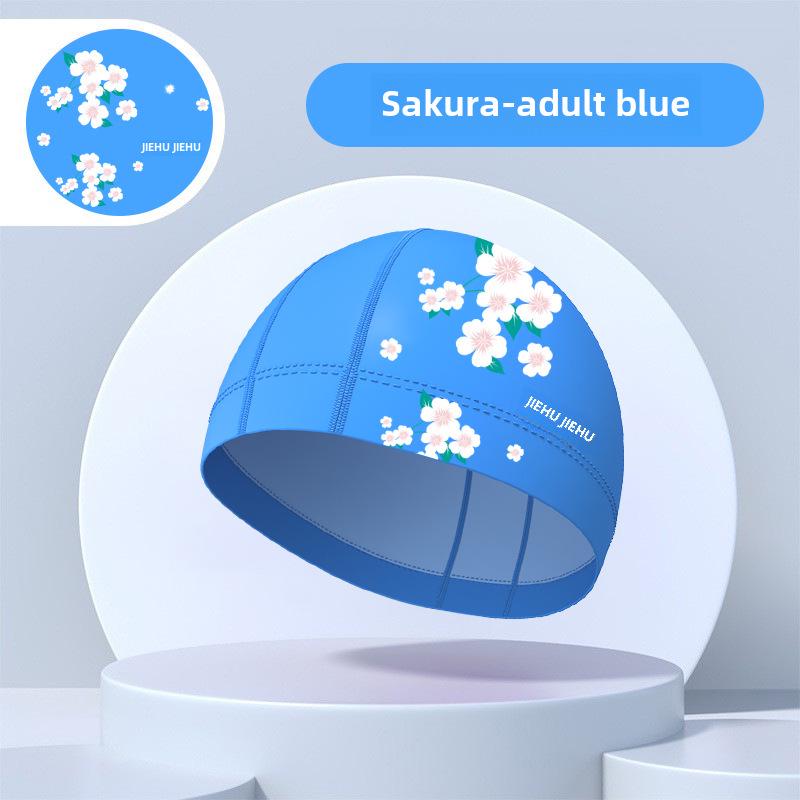 Waterproof Breathable PU Coated Adult Swimming Cap for Men & Women