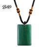 Healing Energy Stone Jewelry Natural Crystal Pendant Necklace, Necklace with Adjustable Fake Gemstone Braided Rope, Polished for Men Women