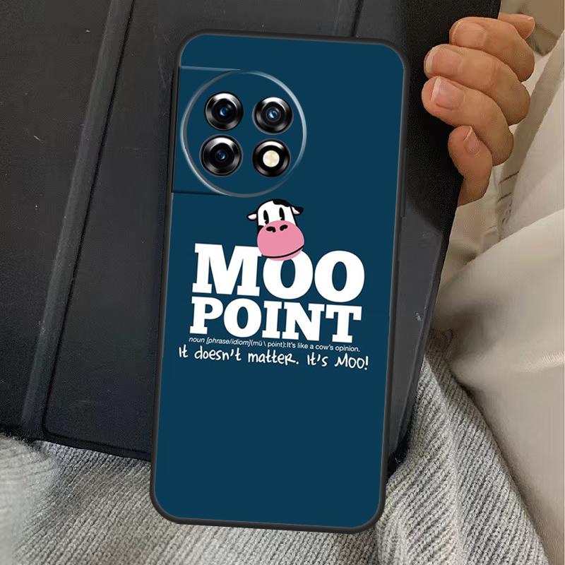 Cute Cow Moo Case For OnePlus 13R 12R 10R 13T 10T 8T 15 13 12 11 Nord CE 4 3 2 Lite N20 N30 Nord 5 Cover