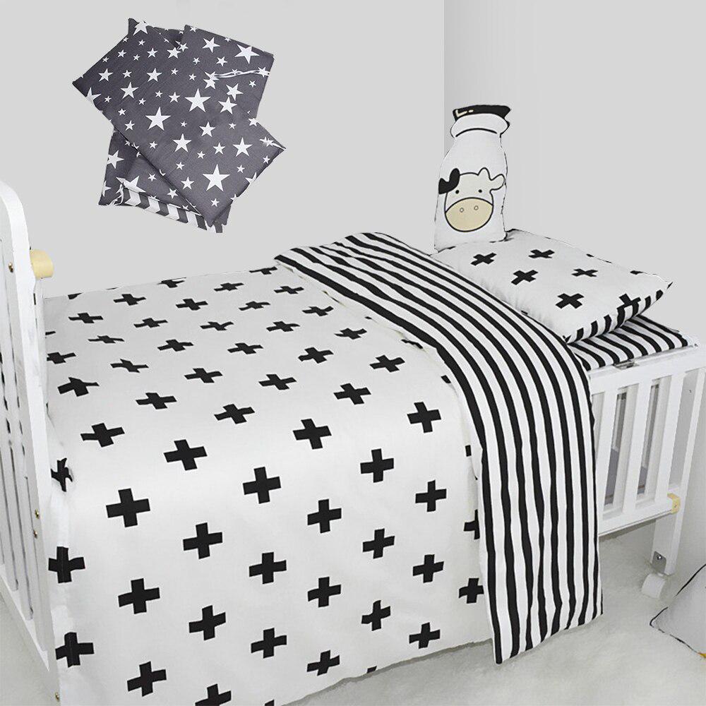 monochrome cot bed bedding