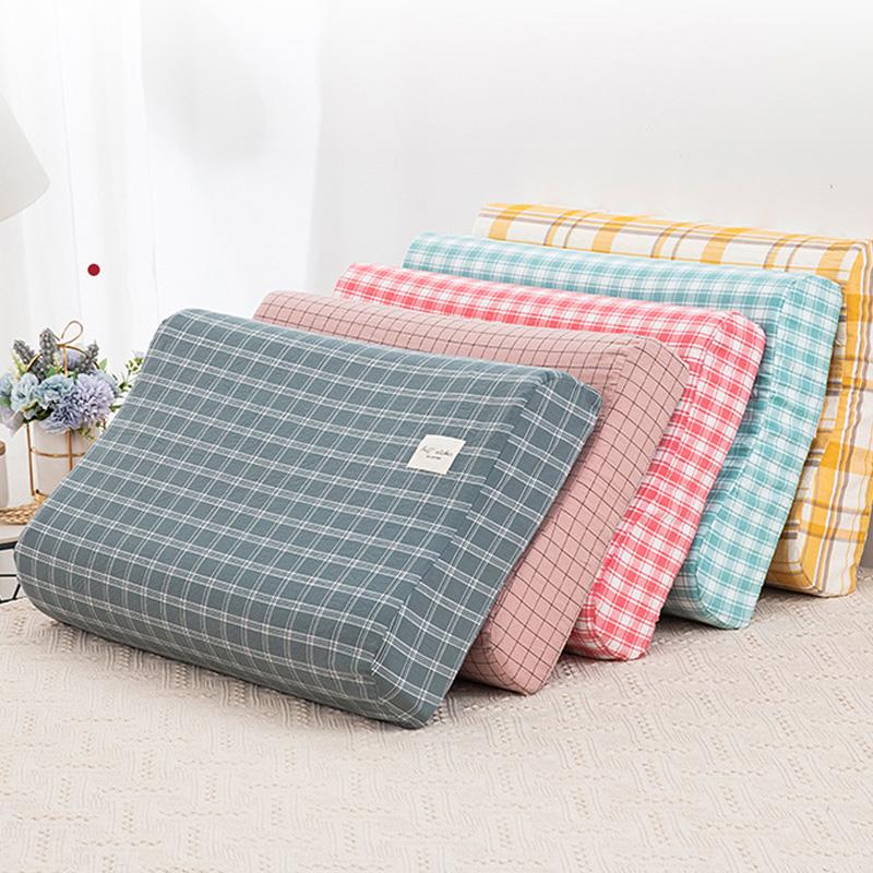 1 buc. Fețe de pernă din latex Moale Solid Moale Spumă cu memorie Gât Husă pernă cu memorie Husă de bumbac pentru pernă Fețe de pernă 40x60CM Dungi Carouri