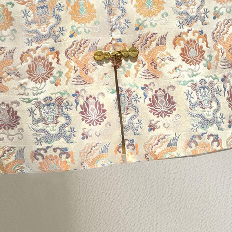 Sibaishe New Chinese Style Jacquard Button Vest