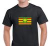 Kanaka Maoli Native Hawaiian Flag Tee Shirt Island Hawaii Pride Black T-Shirt