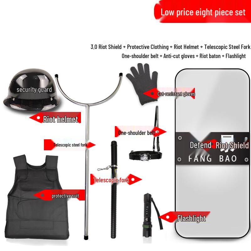 Eight-Piece Riot Control Security Equipment Set 1