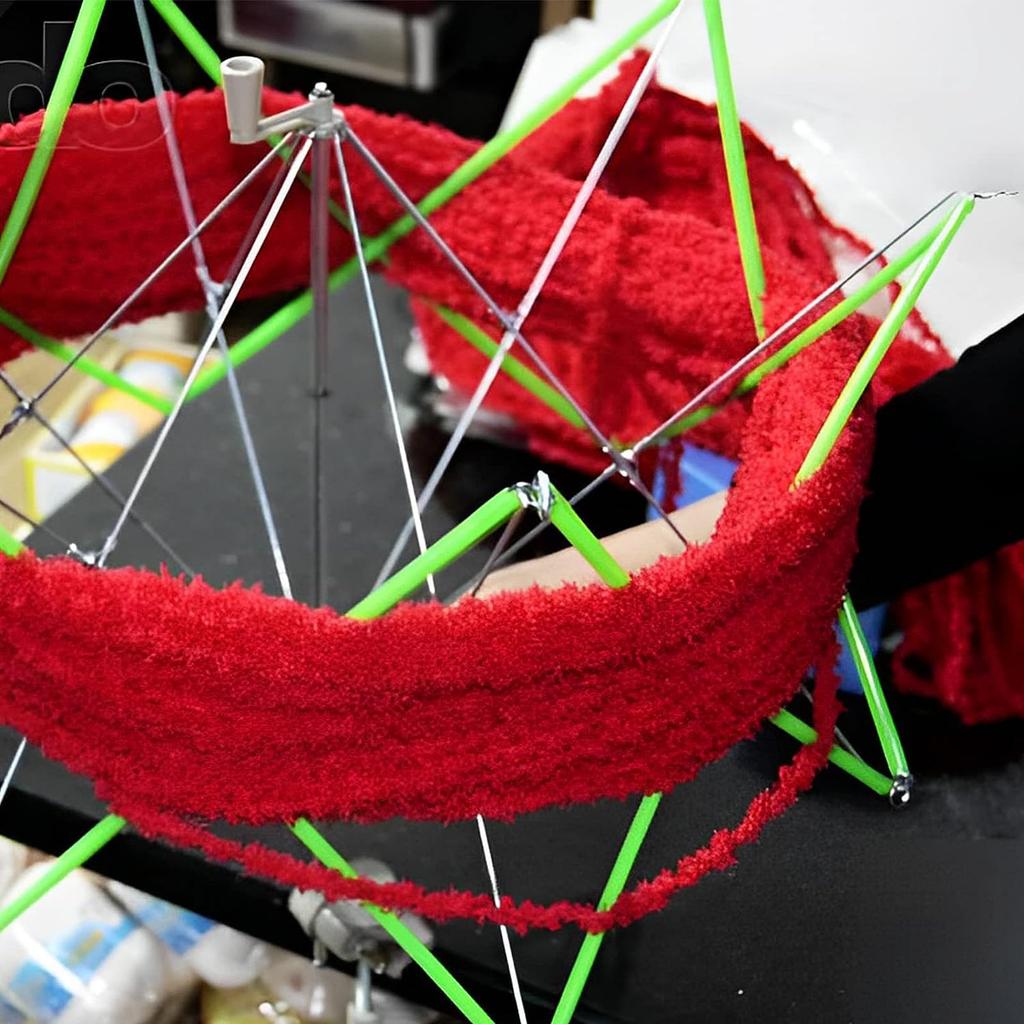 Garn-Swift-Garnknäuelwickler, Regenschirm-Swift-Garnwickler zum Häkeln, handbetriebener Knäuelwicklerhalter mit Tischklemme für Stricker
