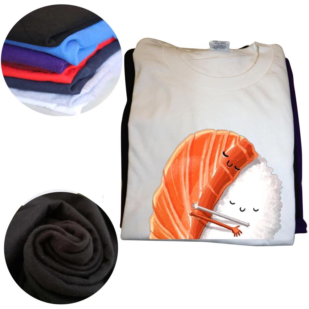 Funny Family Party Happy T Shirts Tokyo Sushi Hug Summer Style Graphic Cotton Streetwear Short Sleeve Birthday Gifts T-shirt