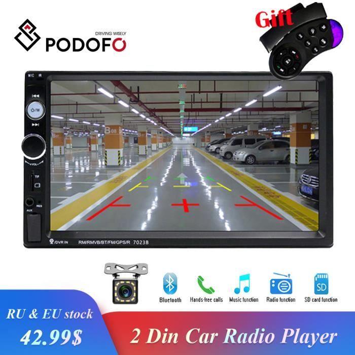Podofo Universal 2 Din Car Multimedia Player Autoradio 2din Autoradio 7" Touchscreen Video MP5 - Type 7023B Radio Only