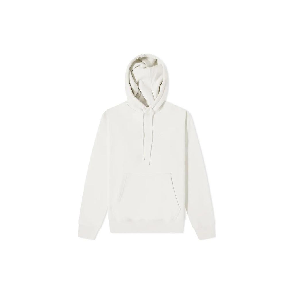 Nike Kangaroo Pocket Embroidered Logo Hoodie Pullover Long Sleeve Sweatshirt Men Tops White CV0552-030