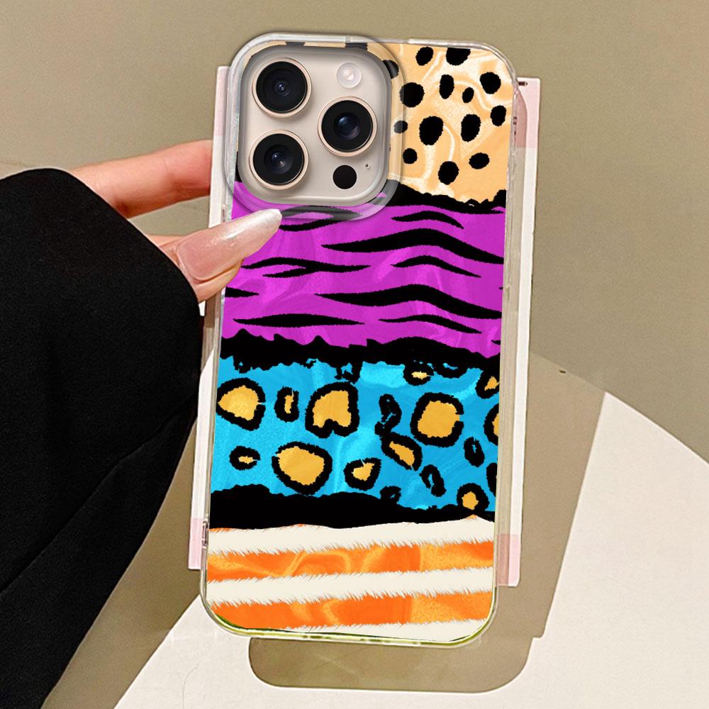 

Чехлы для телефона с леопардовым принтом и текстурой «водная волна» для iPhone 16 15 14 7 8 Plus 13 Pro Max SE 2022 X XS XR Shell Silicone Girsl Cover iPhone 7 Plus-8 Plus