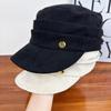 Autumn and Winter New Retro Suede Flat-top Equestrian Hat Women's Versatile Face Small Painter Hat Newsboy Hat Versatile