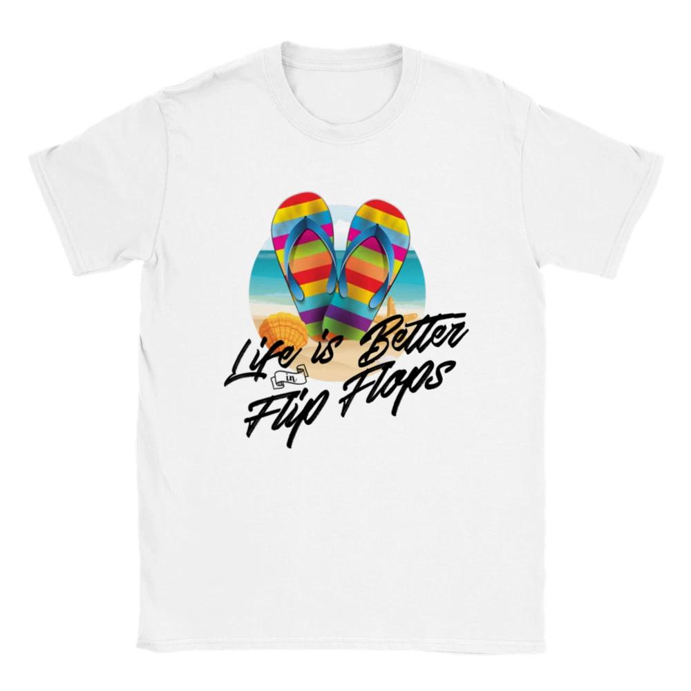 Life is Better in Flip Flops - Unisex Crewneck T-shirt XXXXL