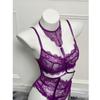 Dnika Purple Lace Push Up Bra Set Sexy Lingerie For Women