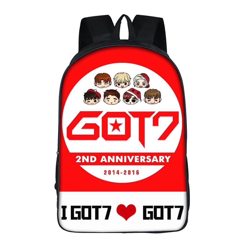 Durable Kpop Got7 Idol Team 3d Print Backpack With Spacious Compartments