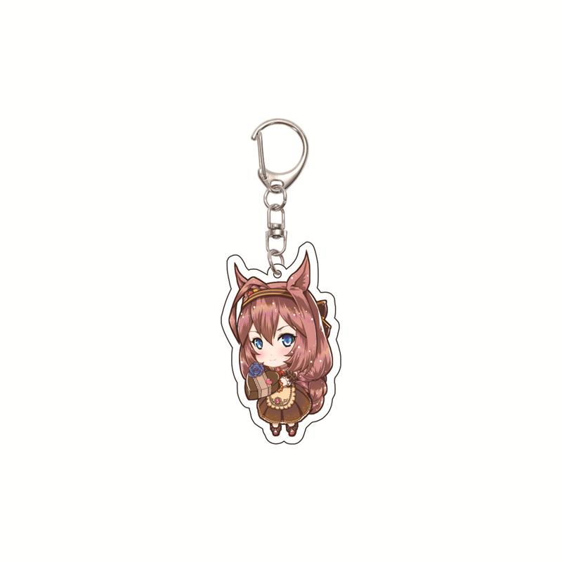 6CM Cute Anime Pretty Derby Shuttle Mejiro Mcqueen Symboli Rudolf Kawaii Acrylic Keychain Game Jewelry Cosplay Props