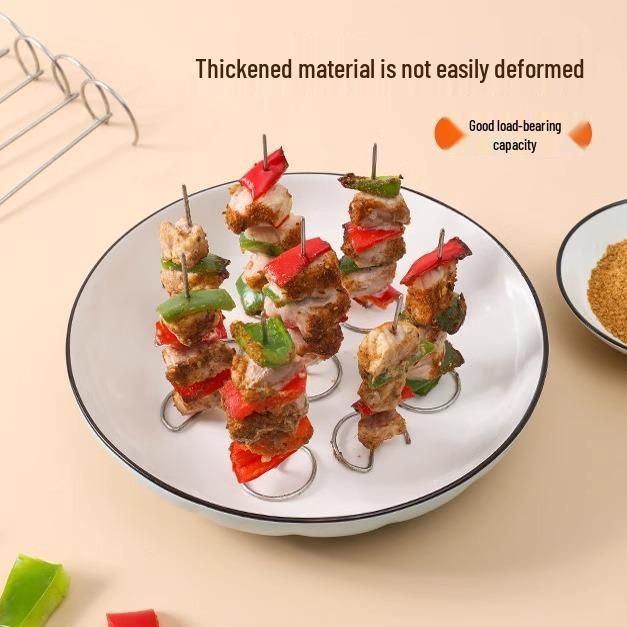 304 Stainless Steel Vertical Skewers and Rack for Air Fryer Ovens