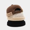 LDSLYJR 2025 Hiver Polyester Imprimé Chapeau Docker Chaud Sans Visière Bonnet Casquette de Propriétaire Marin Hommes et Femmes 218