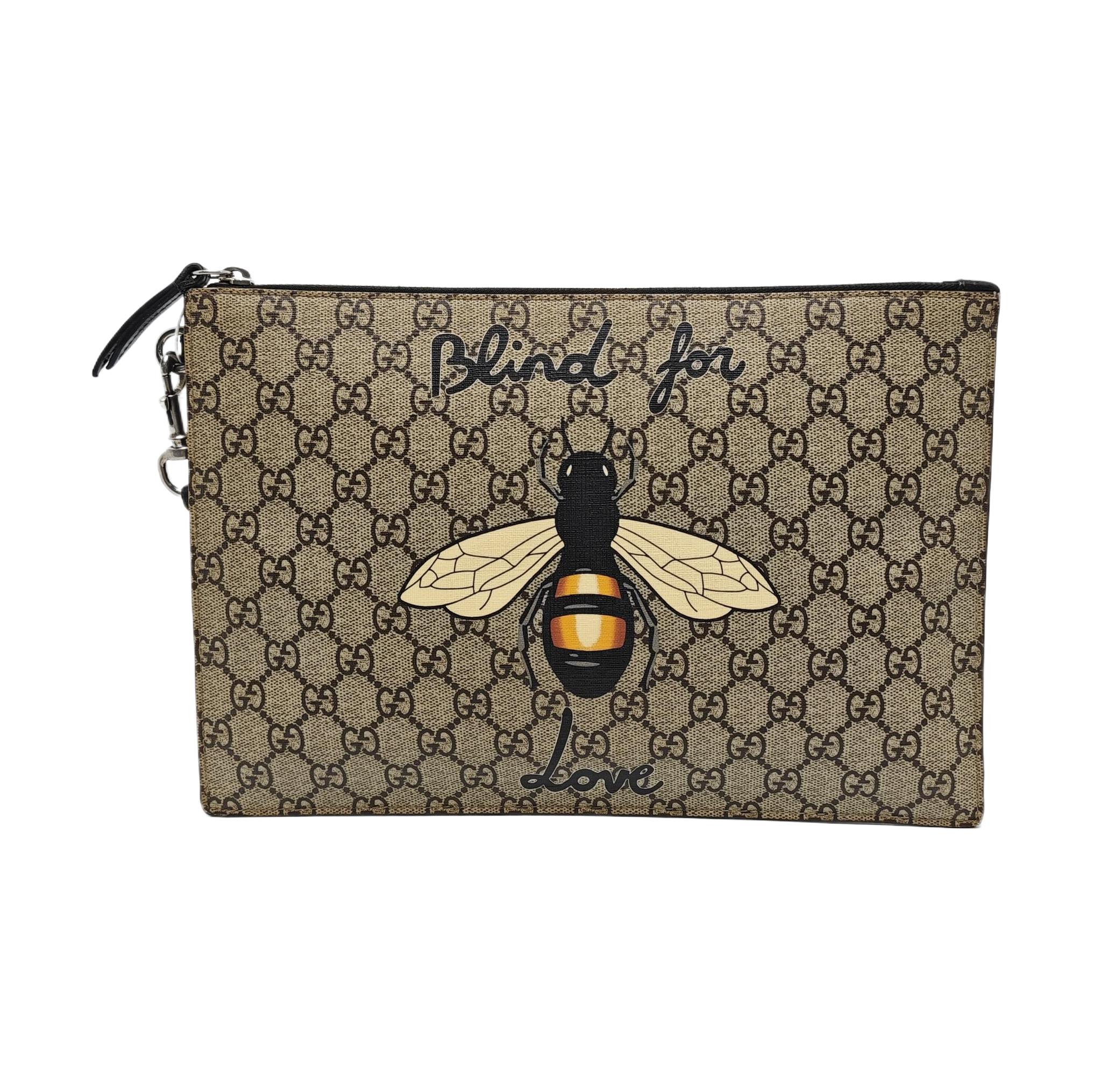 [Pre-Owned] Bee Print Logo Detachable Wrist