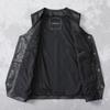 First Layer Cowhide Leather Vest Men's Pure Leather Vest Slim Fit Tooling Sleeveless Leather Jacket V-neck Vest