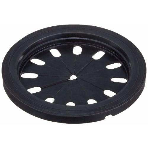 Sanei Chrysanthemum Split Sink Lid, Garbage Concealer, Hand-Cut To Size, Fits 134, 145, and 150mm, PH63-9SA, Black