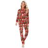 Matching Family Christmas Print Flannel Homewear Set Long-Sleeve Top And Pants