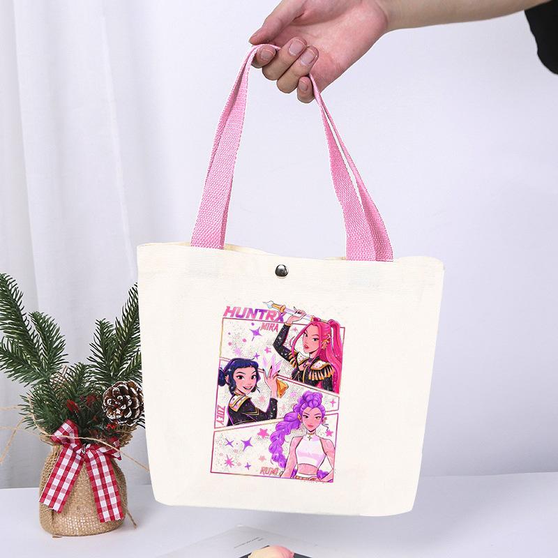 Animation Cartoon Printing Fashion High Value Lightweight Casual Shoulder Bag Going Out Portable Canvas Bag