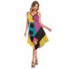 Adult Women Digital Printing Dress Halloween Cosplay Costumes School Stage Drama Show Performance Role Play Outfits