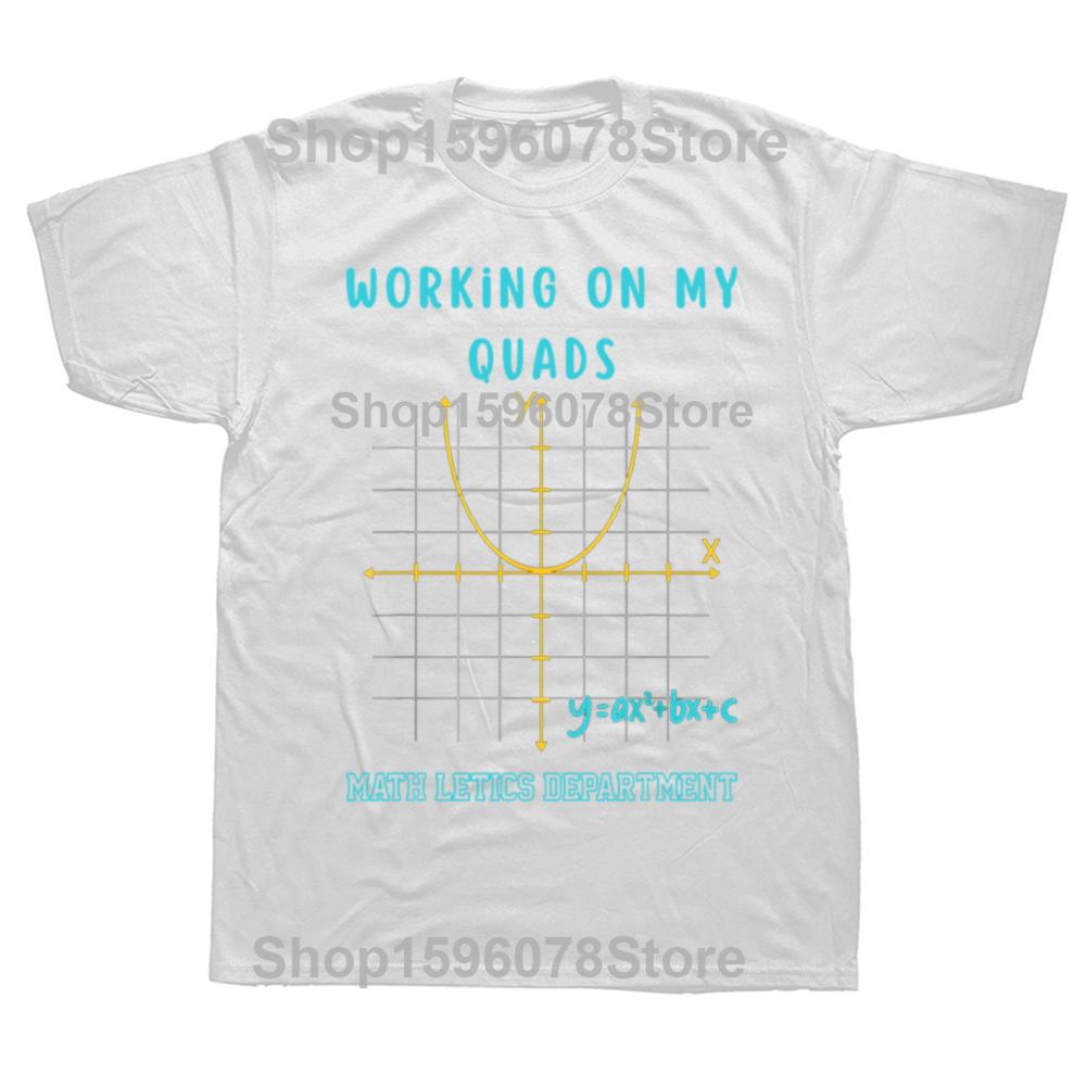 Funny Mathletics Working on My Algebra Algebra Math Teacher TShirt Summer Men Clothing Short Sleeve Oversized Loose Tshirt