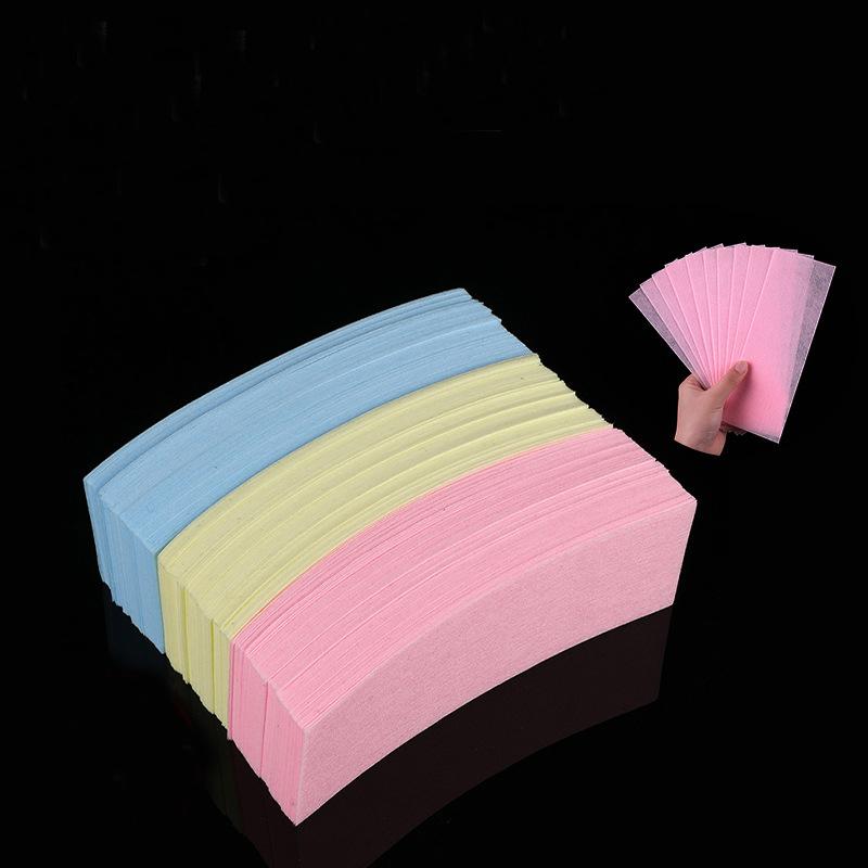 3 Color 100pcs/pack Removal Nonwoven Body Cloth Hair Remove Wax Paper Rolls Hair Removal Epilator Wax Strip Paper