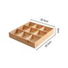 Chinese Style Wooden 9-Compartment Serving Tray