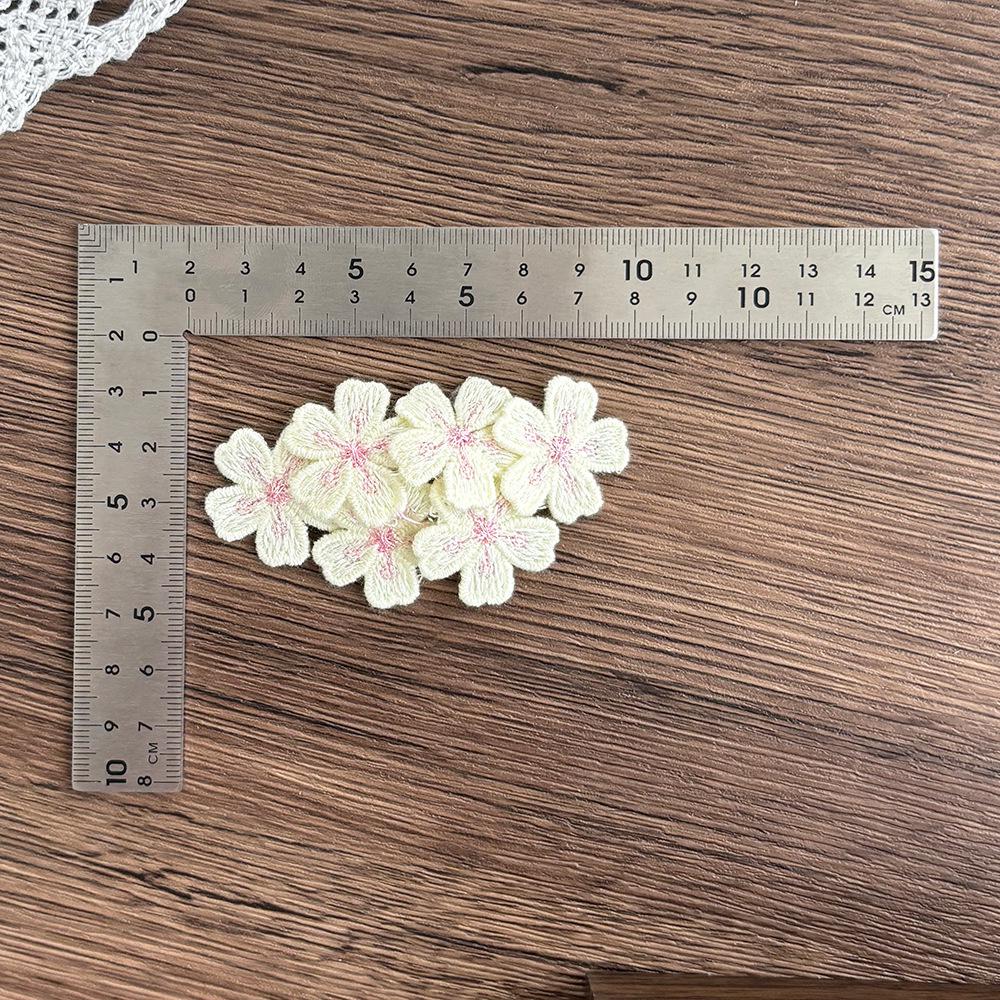 Pink Cherry Blossom Embroidered Hair Clip for Girls