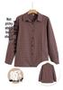 2026 Pure Cotton Plaid Cardigan for Middle-aged & Elderly Women - Long Sleeve, Mom & Grandma Style