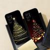 Etui na telefon Merry Christmas Tree Dla Samsung S26 S25 S24 FE S23 S22 S21 Plus S20 Ultra Note20Ultra Czarne Miękkie Etui