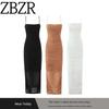 Za New Arrival Women's Clothing ZR Fashion Style Export Fashion Stretch Mesh Crimp Long Dress Dress Skirt