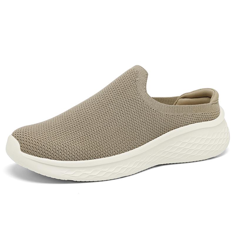 

Mesh Open Back Casual Shoes Half Shoes for Men Mules Platform Closed-toe Loafers Slippers Summer Slides Sandal Slip On Flats 40