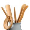6Pcs/Set Natural Bamboo Kongfu Tea Ceremony Utensils Set Long Handle Food Grade Matcha Scoop Reusable Green Tea Teaspoons