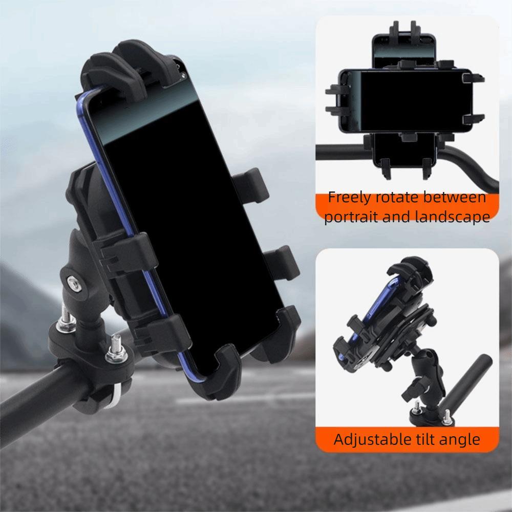 360° Rotation Motorcycle Phone Holder Eight Claw Fixed Navigation Stand  Electric Bike