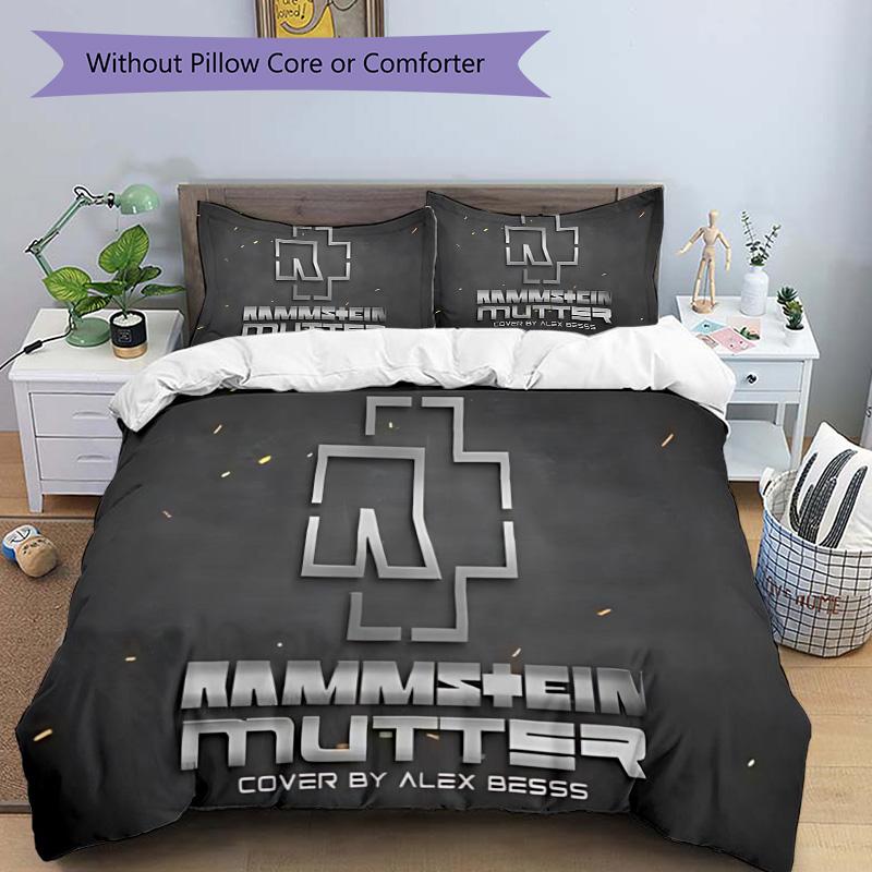Rammstein Mutter Cover Art Print 3Pcs Bedding Setduvet Cover With 2 Bedropillowcase Home Birthday Gift