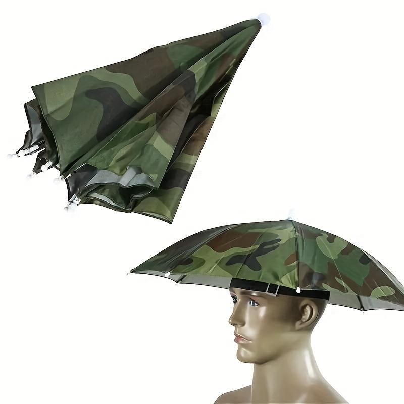 

1pc Foldable Camouflage Umbrella For Fishing, Hiking, Camping | Headwear