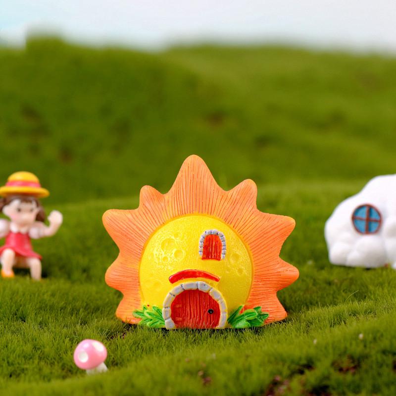 Φανταστικό Αστρικό Σπίτι Αστέρι Φεγγάρι Ήλιος Κήπος Νεράιδας Μινιατούρες Τεράρια Φιγούρα Μικρο-Τοπίο